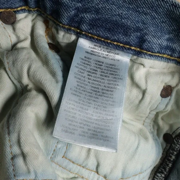 Polo Ralph Lauren Jeans Mens 44x30 Light Wash Varick Slim Straight Denim Pants - Picture 8 of 10